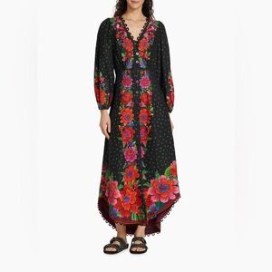 Farm Rio Blooming Garden Maxi Dress. Size XS. NWT!